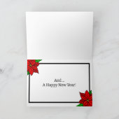 クリスマスと新年のご挨拶 カード (内部)