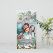 クリスマスと新年のご挨拶 フォト シーズンカード (スタンド正面)