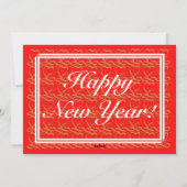 クリスマスと新年のご挨拶 〜リボンハート〜 シーズンカード (裏面)