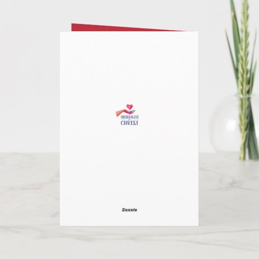 クリスマスと新年のご挨拶、水彩画 シーズンカード (裏面)