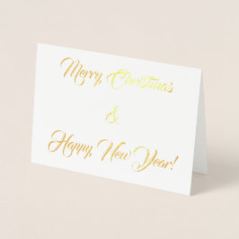 クリスマスと新年のご挨拶！ 箔カード