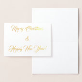 クリスマスと新年のご挨拶！ 箔カード (ディスプレー)