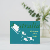 クリスマスと新年のオーストラリアのグラフィックポストカード。 シーズンポストカード (スタンド正面)