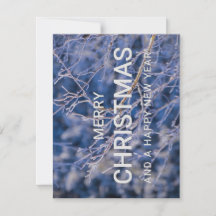 クリスマスと新年のカード