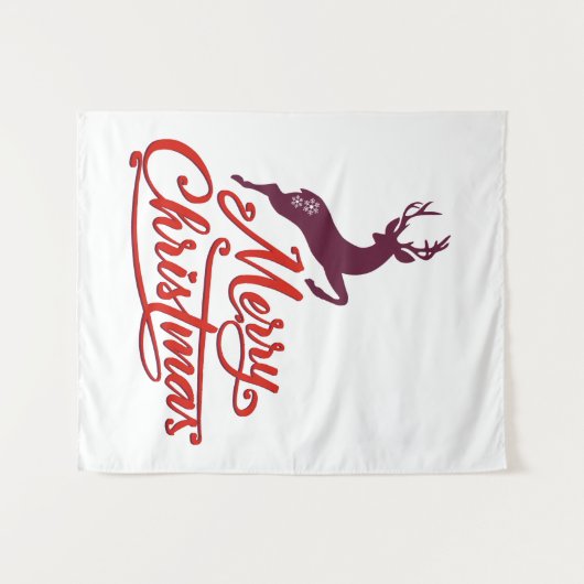 クリスマスと新年のグラフィックデザイン,野生動物 タペストリー (正面(横))