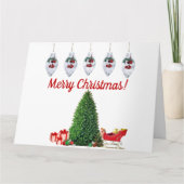 クリスマスと新年のグリーティングカード カード (正面)