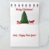 クリスマスと新年のグリーティングカード カード (内部)