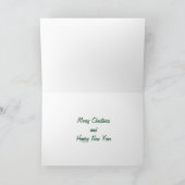 クリスマスと新年のグリーティングカード カード (内部)