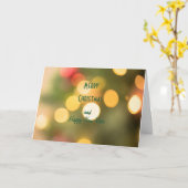 クリスマスと新年のグリーティングカード カード (黄色い花)