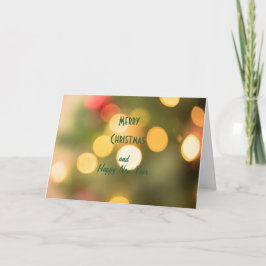 クリスマスと新年のグリーティングカード カード