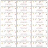 クリスマスと新年のゲスト名の住所 シール (正面)