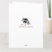 クリスマスと新年のスター マウス カード (裏面)