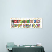 クリスマスと新年のバナー 横断幕 (トレードショー)