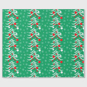 クリスマスと新年のパターン ラッピングペーパー (フラット)