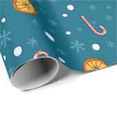 クリスマスと新年のパターン ラッピングペーパー (ロールコーナー)