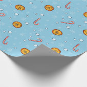 クリスマスと新年のパターン ラッピングペーパー (角)