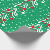 クリスマスと新年のパターン ラッピングペーパー (角)