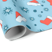クリスマスと新年のパターン ラッピングペーパー (ロールコーナー)
