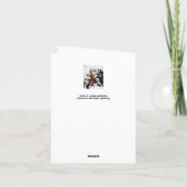 クリスマスと新年のパンダの遊びを喜べ シーズンカード (裏面)