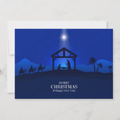 クリスマスと新年のプレゼント 降臨の場面 シーズンカード (正面)