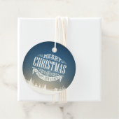 クリスマスと新年の喜びに満ちた雪景色 フェイバータグ (インサイチュ)