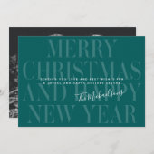 クリスマスと新年の喜び |写真の追加 (正面/裏面)