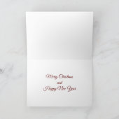 クリスマスと新年の挨拶カード カード (内部)