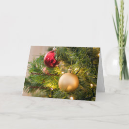 クリスマスと新年の挨拶カード カード