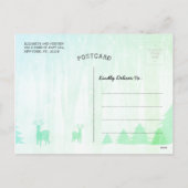 クリスマスと新年の挨拶6枚の写真コラージュ シーズンポストカード (裏面)