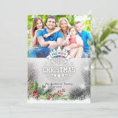 クリスマスと新年の挨拶 フォトカード シーズンカード (スタンド正面)