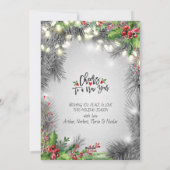 クリスマスと新年の挨拶 フォトカード シーズンカード (裏面)