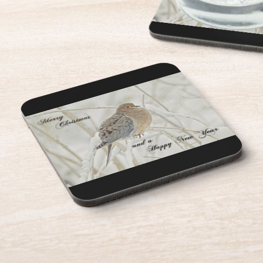 クリスマスと新年の挨拶 – モーニングハト コースター (左側)