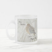 クリスマスと新年の挨拶 – モーニングハト フロストグラスマグカップ (左)