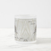 クリスマスと新年の挨拶 – モーニングハト フロストグラスマグカップ (中央)