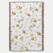 クリスマスと新年の星 スローブランケット (正面縦)