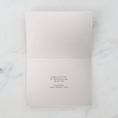 クリスマスと新年の書道の冬の緑 シーズンカード (内部)