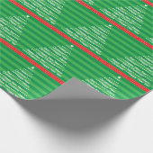 クリスマスと新年の木のラッピング紙 ラッピングペーパー (角)