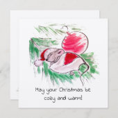 クリスマスと新年の眠る小さなネズミ (正面/裏面)