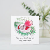 クリスマスと新年の眠る小さなネズミ (スタンド正面)