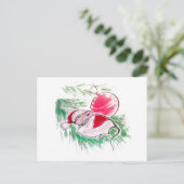 クリスマスと新年の眠る小さなネズミ ポストカード (スタンド正面)