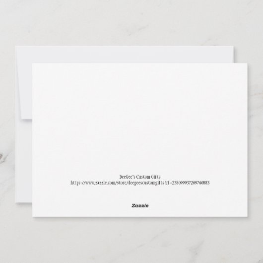 クリスマスと新年の聖誕祭の情景 シーズンカード (裏面)