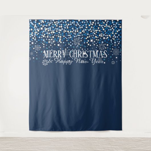 クリスマスと新年の背景 タペストリー (正面)