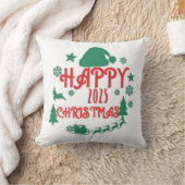 クリスマスと新年2025お祝い枕 クッション (ブランケット)