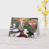 クリスマスと新年**お祝い** カード (黄色い花)