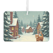 クリスマスと猫 カーエアーフレッシュナー (裏面)