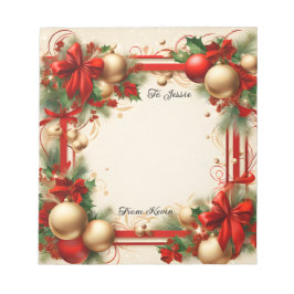 クリスマスと祝日 ノートパッド