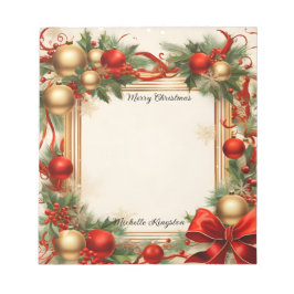 クリスマスと祝日 ノートパッド