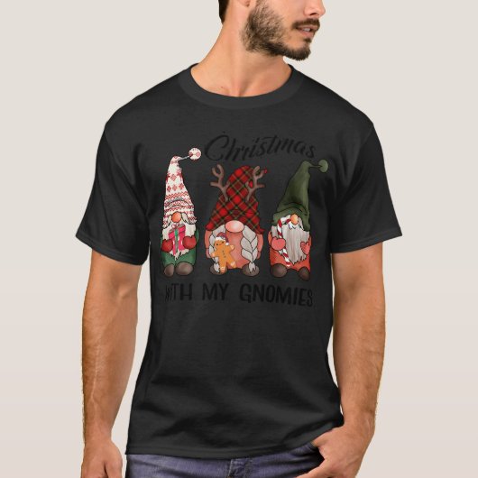 クリスマスと私のグノミーおもしろいスのクリスマスシャツGn Tシャツ (正面)