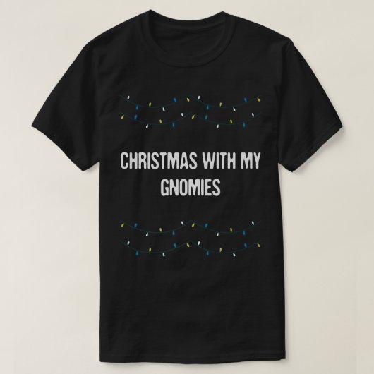 クリスマスと私のグノーミークリスマス友達クリスマスE Tシャツ (デザイン正面)