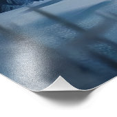 クリスマスと穏やかな冬白熱［赤熱］光を放つの風景 フォトプリント            (角)